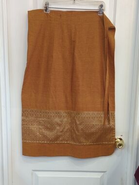 Gold Wrap Skirt